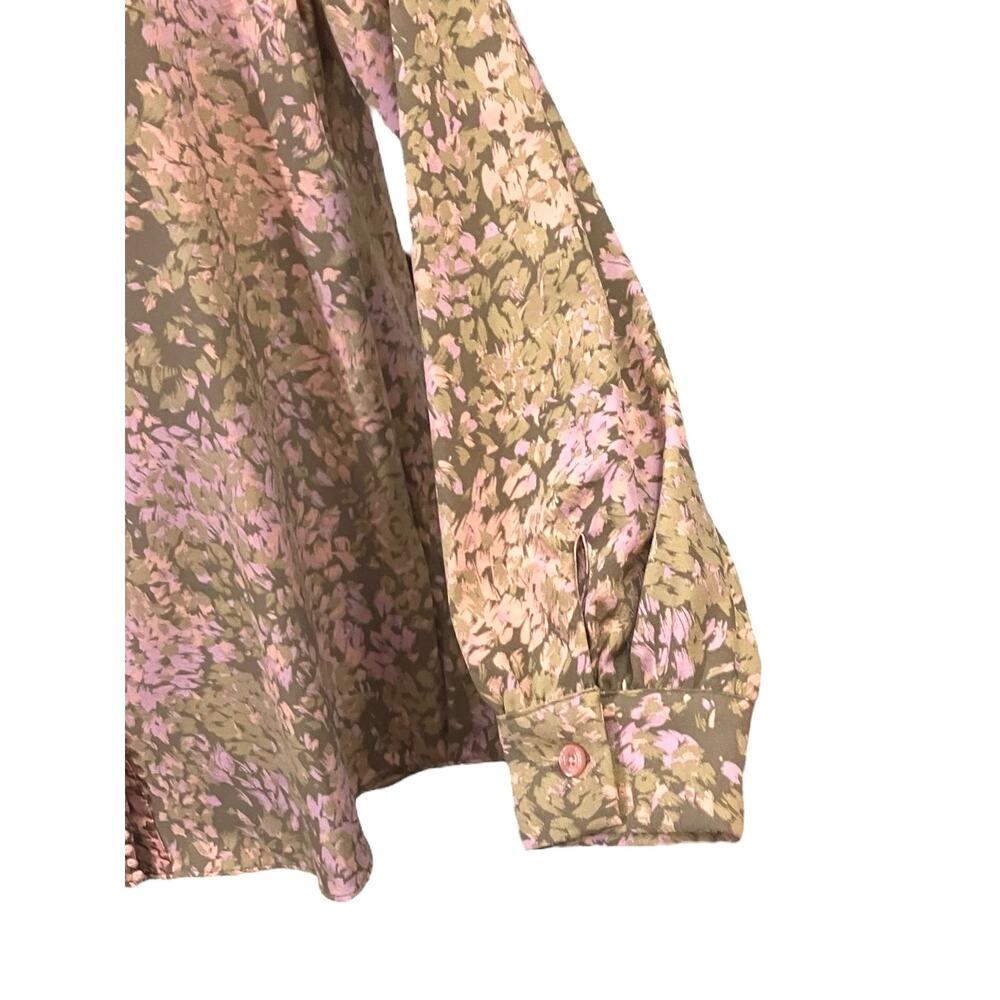 Isaac Mizrahi Live! Women's Print Mixed Print Stretch Crepe Blouse | Size 8 - Picture 6 of 12